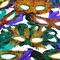 4E's Novelty 50 Pack Bulk Mardi Gras Masks With Feathers for Adult Men Women, Masquerade Party Masks for Mardi Gras Outfit Accessories